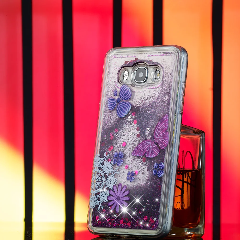 Милый блестящий чехол для Samsung Galaxy J5 2016 J56 6 Блестящий Мягкий из ТПУ с блестками и