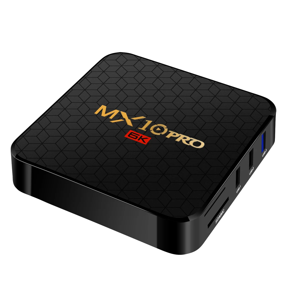 ТВ приставка MX10 Pro Smart Android 9 0 четырехъядерный процессор 4 Гб 64 UHD 6K Media Playe TV Box 2 4G WiFi