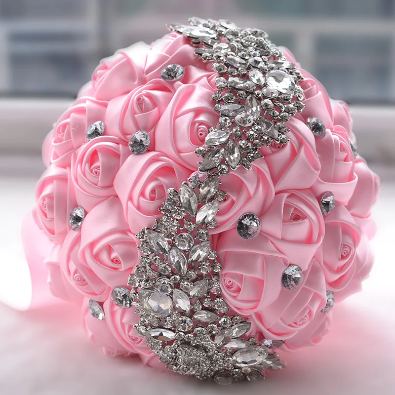 Crystal Wedding Bouquet Brooch Accessories Bridesmaid Artifical flowers Bridal Bouquets 2020 | Свадьбы и торжества