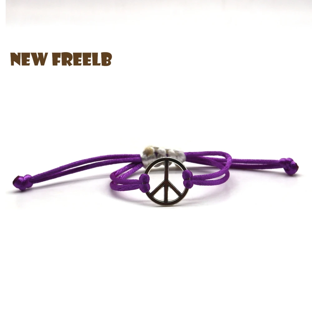 5 Colors Peace Bracelet Green Yellow Blue Purple Red Nylon Handmade Custom Cute String Jewelry Great Gift for Women and Men fans | Украшения