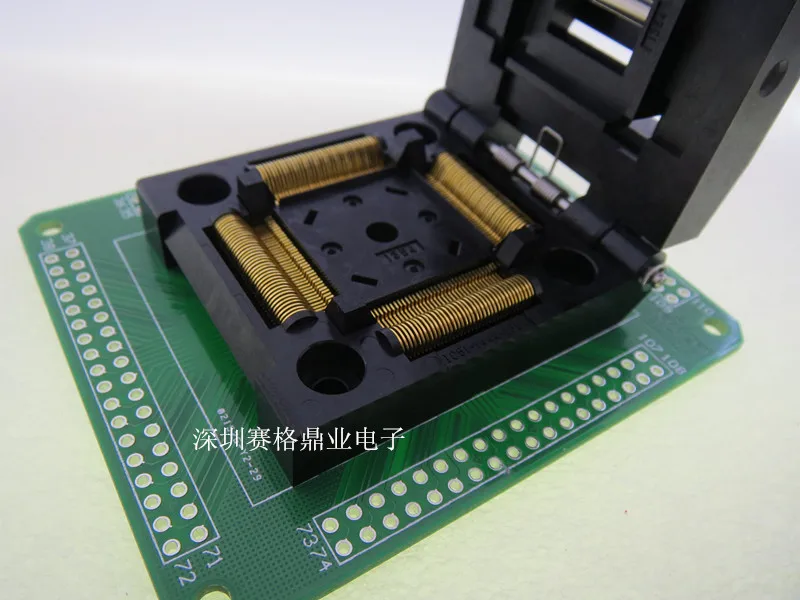 LQFP144 IC51 1444 1354/ 7 LQFP144/DIP144 плакированный золотым покрытием IC испытательный стенд