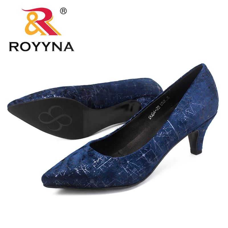 ROYYNA/Новое поступление; классические женские туфли-лодочки; женские модельные туфли с острым носком; женские свадебные туфли на тонком каблуке; светильник;