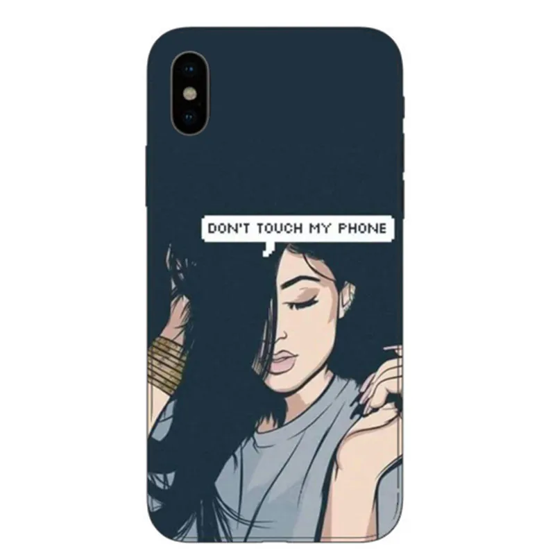 Kylie jenner kimoji Ким Кардашьян kanye west norte Macio TPU Tampa da Caixa Do Telefone Coque для iPhone 7 Alem de 6 6 s XS XR