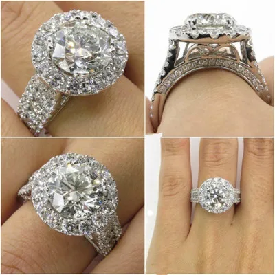 Готика перстень женские кольца ring набор колец кольцо с камнем парные кольца печатка мужская кольцо керамика обручальные кольца панк кольцо кольца кольцо женское перстень мужское кольца женские мужские кольца - Цвет основного камня: 44
