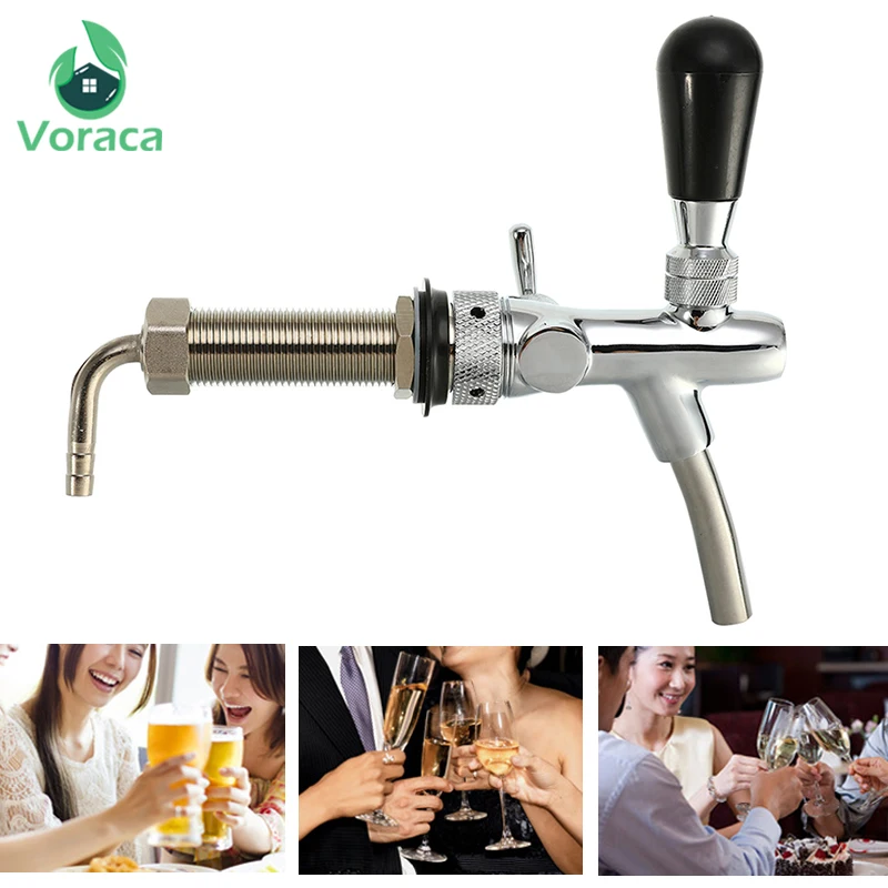 Регулируемый смеситель для пива из нержавеющей стали G5/8 4 дюйма|Другие барные