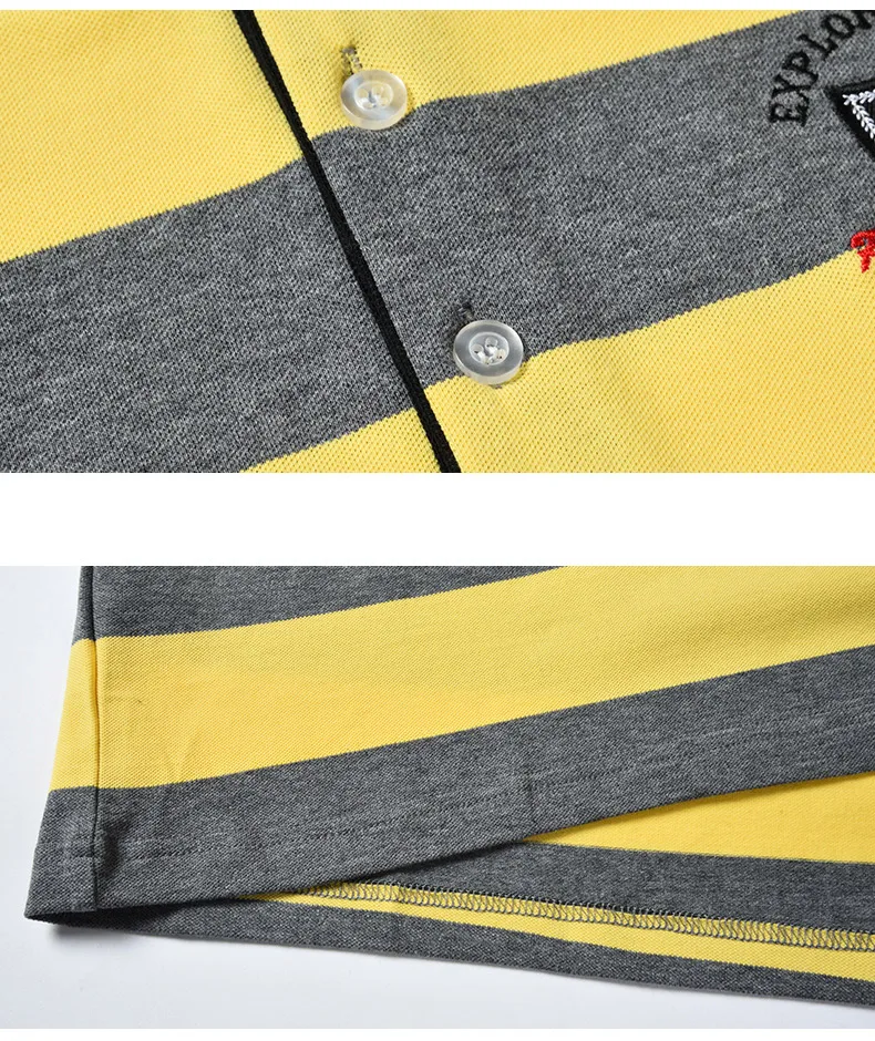 Мужская рубашка-поло летняя повседневная из 95% хлопка с коротким рукавом против