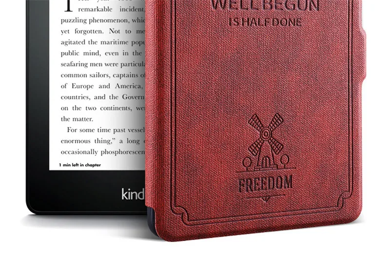 Магнитный чехол из искусственной кожи с принтом оленя для Amazon New Kindle 8-го поколения версия 6," Электронная книга мягкий чехол на заднюю панель+ пленка+ стилус