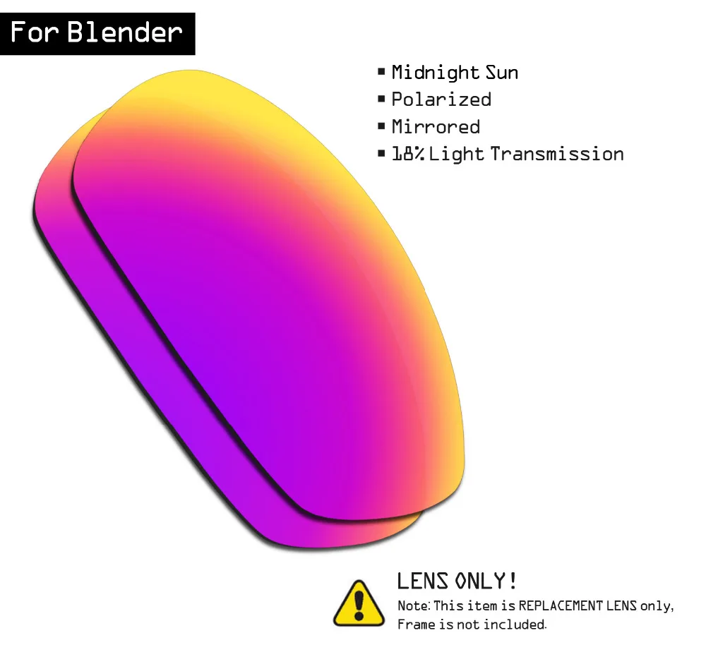 Поляризованные солнцезащитные очки SmartVLT Сменные линзы для блендера Oakley-Midnight Sun |