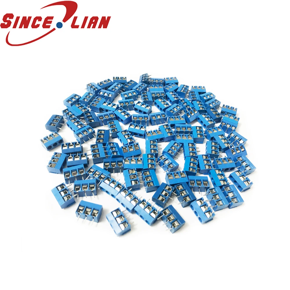 Оригинальный 300 шт. клеммы KF301-2P PCB терминал/KF301-3P KF301-5.0-2P KF301 5 08 мм разъем винта |