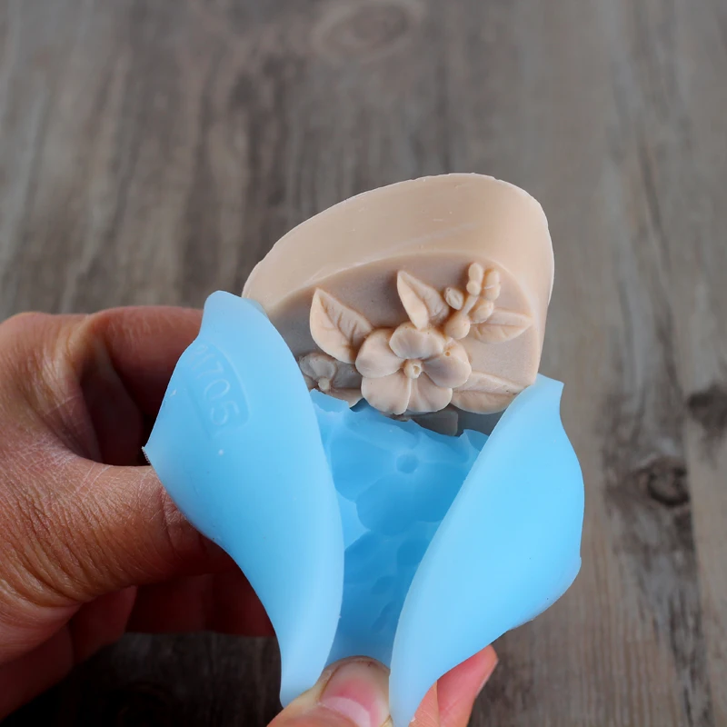 Силиконовая форма для мыла с цветочным узором ручной работы|mold pattern|candy mouldssoap bar |
