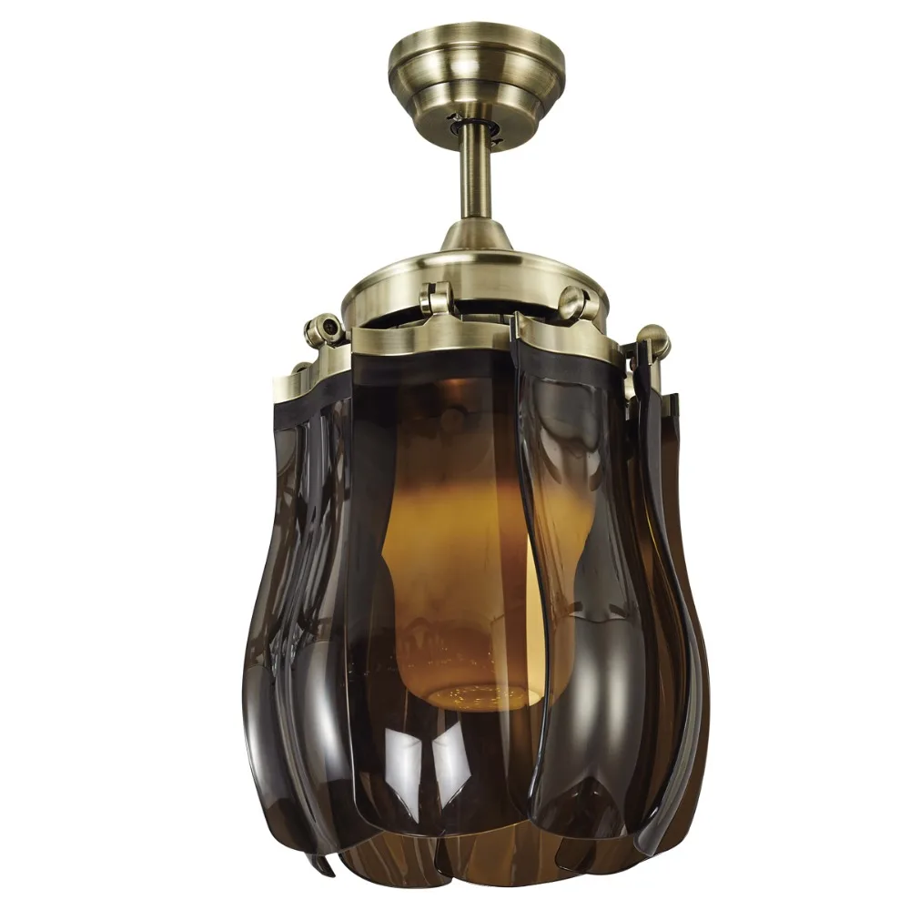 Винтажные светодиодный потолочный вентилятор светильник с дистанционным