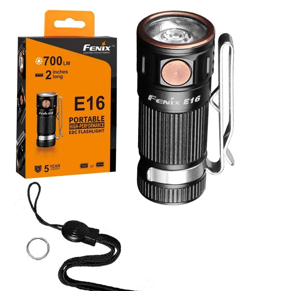 Fenix E16 700 люмен CREE светодиодный EDC/брелок фонарик|Фонарики и осветительные приборы|