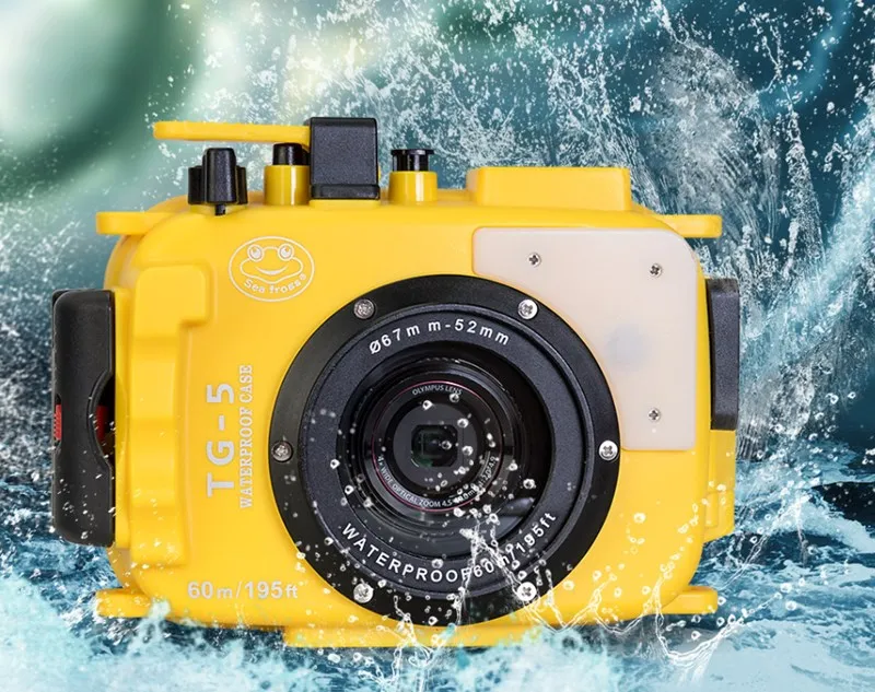 Seafrogs 40 м/130 футов TG5 подводный чехол для дайвинга водонепроницаемый корпус для Olympus TG-5 камера M10/M14/M16 море и море Nauticam