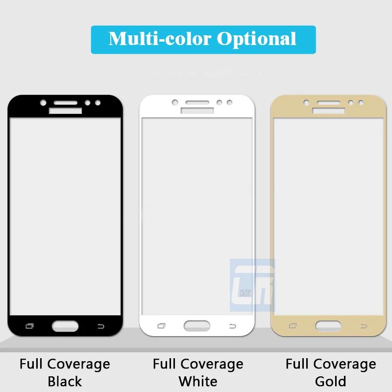 Полное покрытие закаленное стекло для Samsung Galaxy J3 J5 J7 2017 года 2016 защита экрана Prime