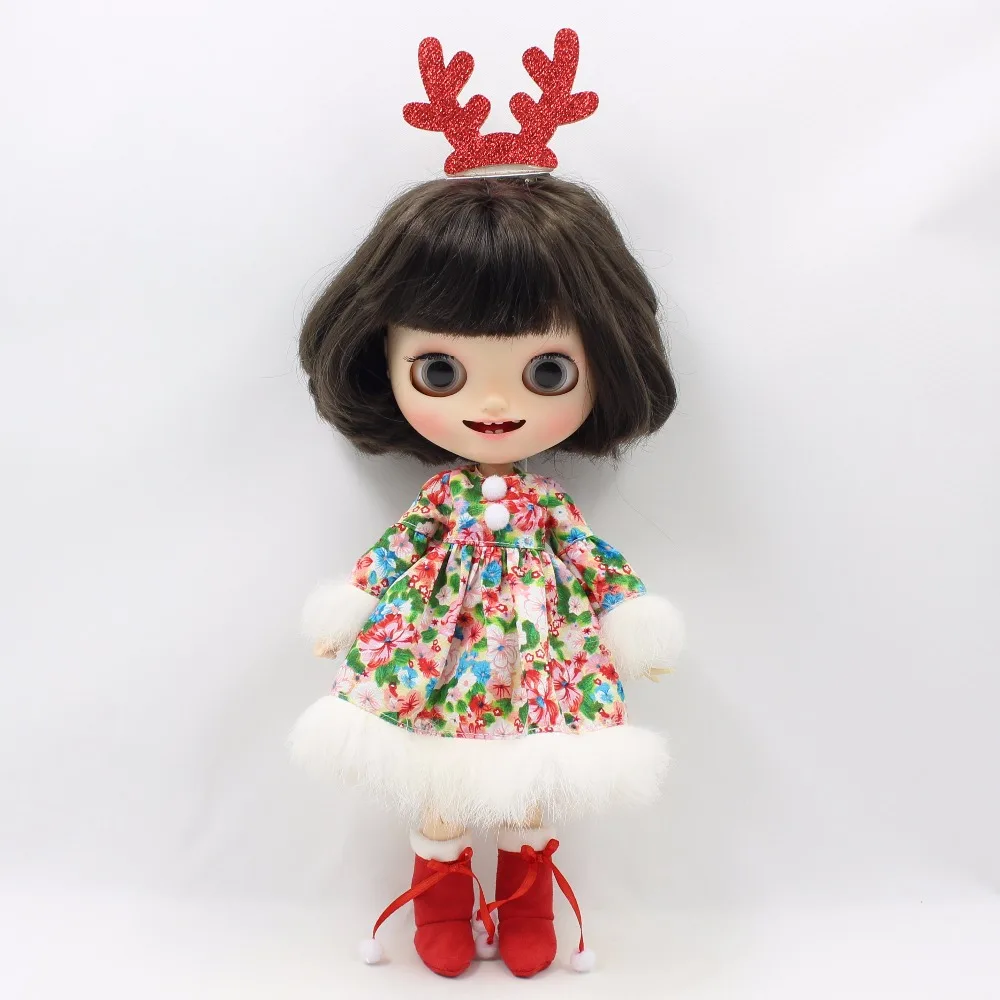 Ледяной DBS Blyth кукла ледяной bjd Рождественский костюм зимняя одежда