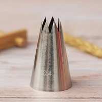 354 open star nozzle cake decorating tools stainless steel icing piping cream nozzles bakeware pastry tips large size