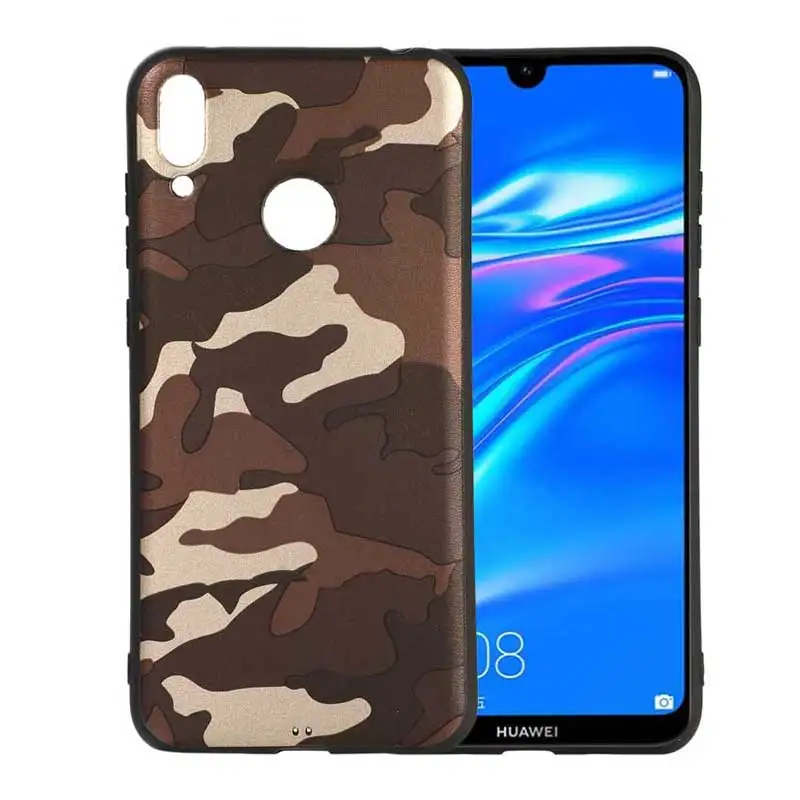 JIATEXIN Camouflage Series For Huawei Y7 (2019) Case Soft TPU Army Camo Pattern Prime Cover Capa Fundas |