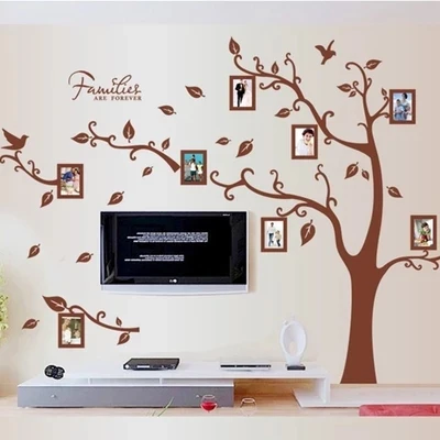 Рамка с деревьями картина декоративная наклейка для гостиной и телевизора клей