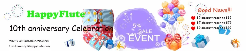 Happyflute NewbornDiaperCover, крошечный подгузник, закрывающий чехол для подгузников, красочный переплет пакет из 10