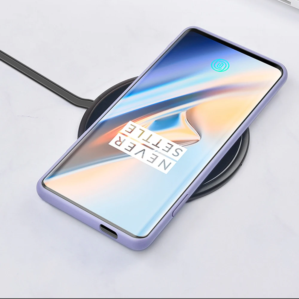 PDGB жидкий силиконовый чехол для телефона OnePlus 7 бампер Oneplus7 Pro One Plus однотонный