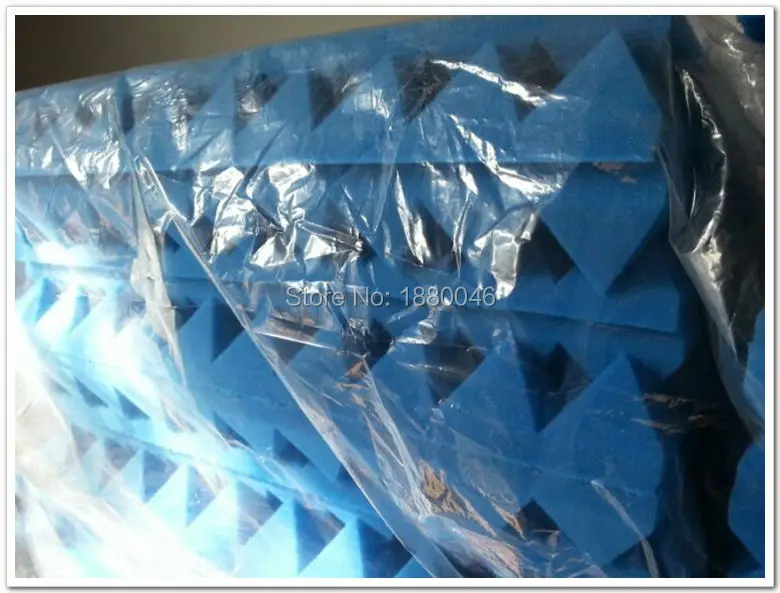 High Quality New Blue Color acoustic foam pyramid studio sound panel 20pcs 50*50*5cm In stock | Дом и сад