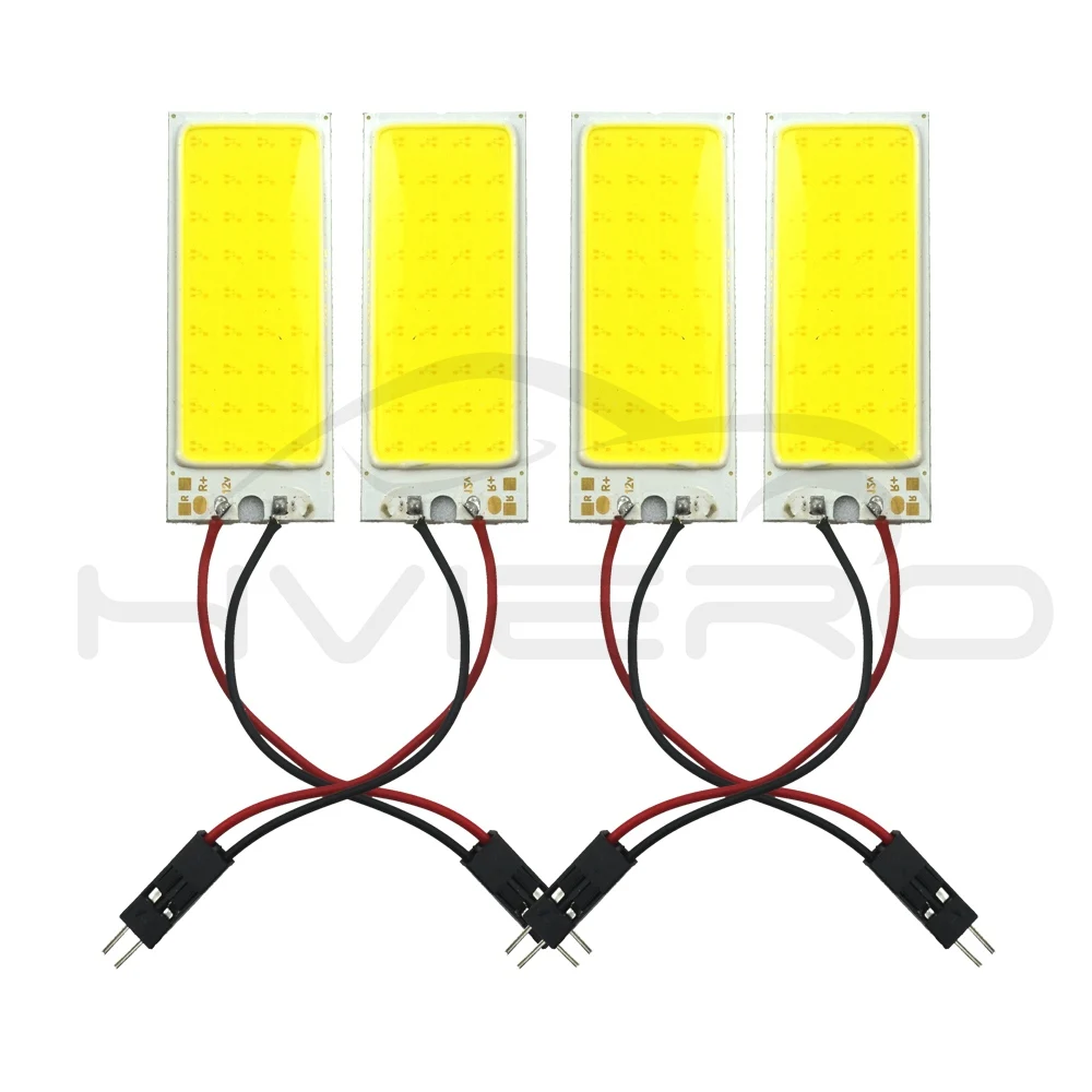 10X Белый Красный T10 Cob 36Led Автомобильные светодиодные лампы w5w C5W 194 панельные лампы Авто дверная лампа для чтения запасной купол фестон светильник BA9S DC 12v