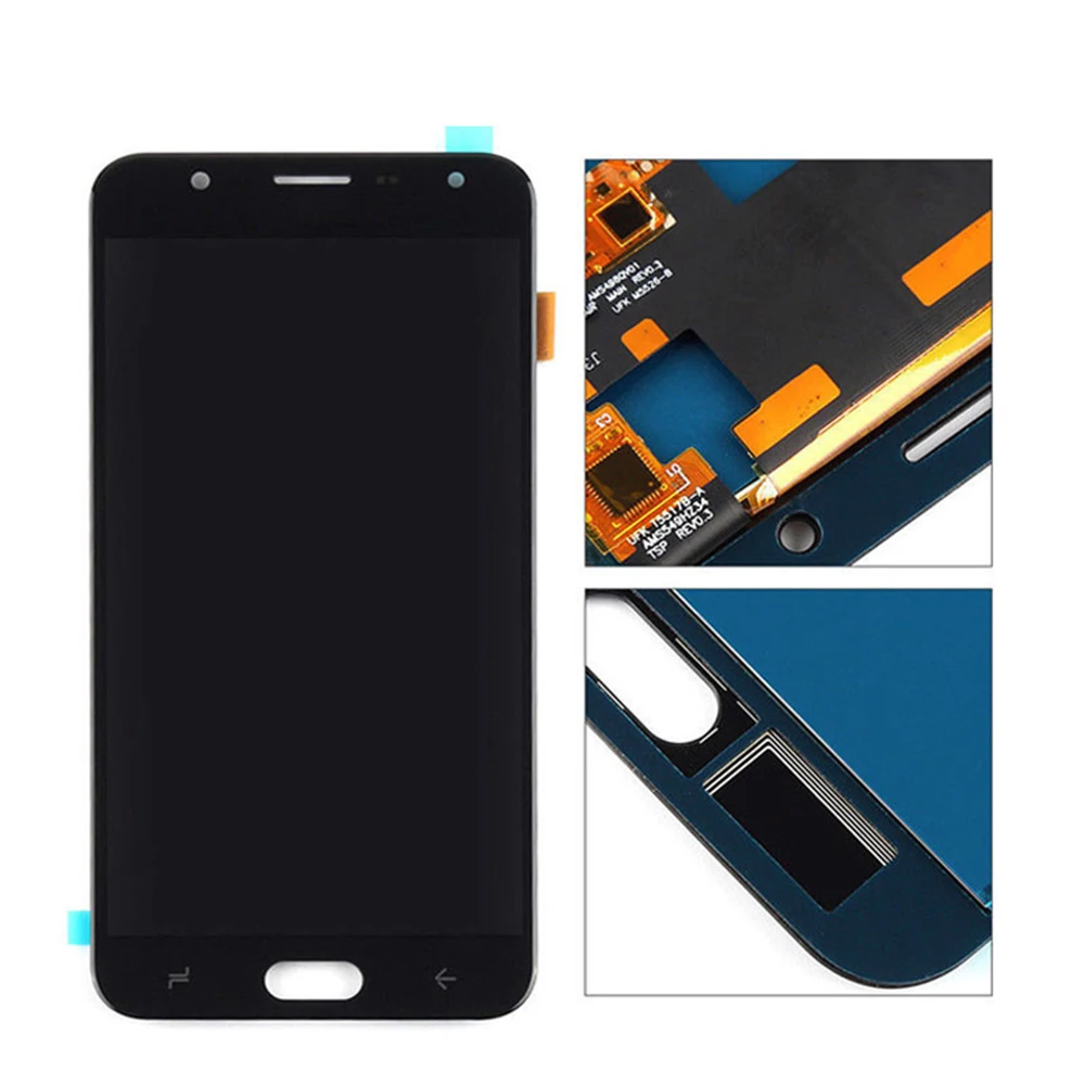 ЖК-дисплей для samsung Galaxy J7 Duo J720 J720F SM-J720F кодирующий преобразователь сенсорного экрана в сборе Замена Регулируемая яркость