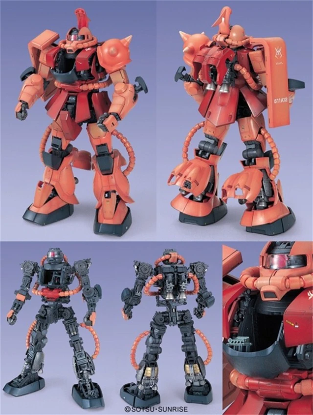 Bandai Gundam PG 1/60 идеальный класс ZAKU II MS-06S мобильный Костюм Фигурки собрать модель Наборы игрушка
