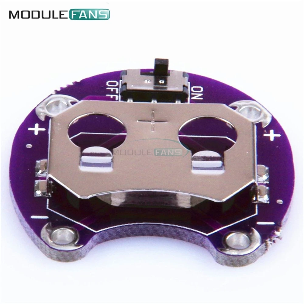 Держатель для аккумулятора LilyPad CR2032 электронный Компактный слайдер Arduino