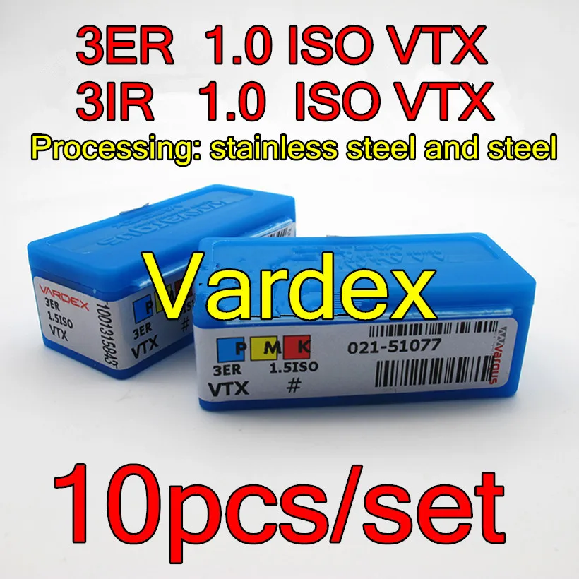 3ER 1 0 ISO VTX 3IR 10 шт./компл. Vardex Резьбовая карбидная вставка обработка: нержавеющая