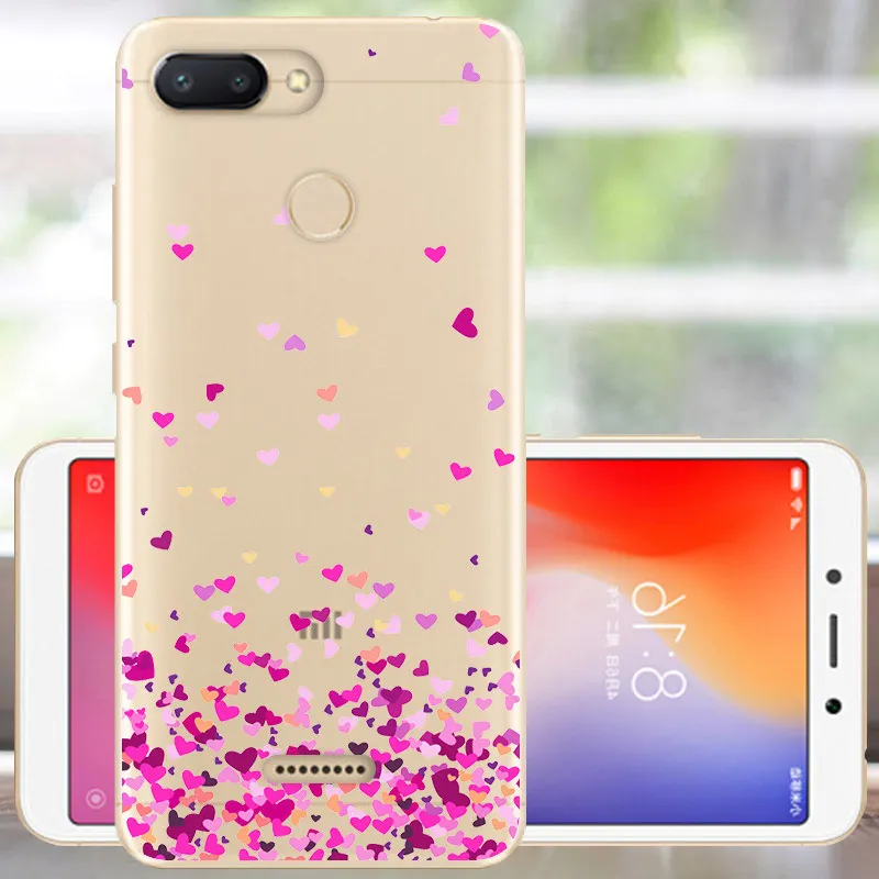 Защитный чехол FANATU для Xiaomi Redmi 6, мягкий силиконовый чехол с милым принтом, бампер для Redmi 6, чехол 5,45, чехол для Xiomi Redmi 6, чехол для телефона - Цвет: FHX