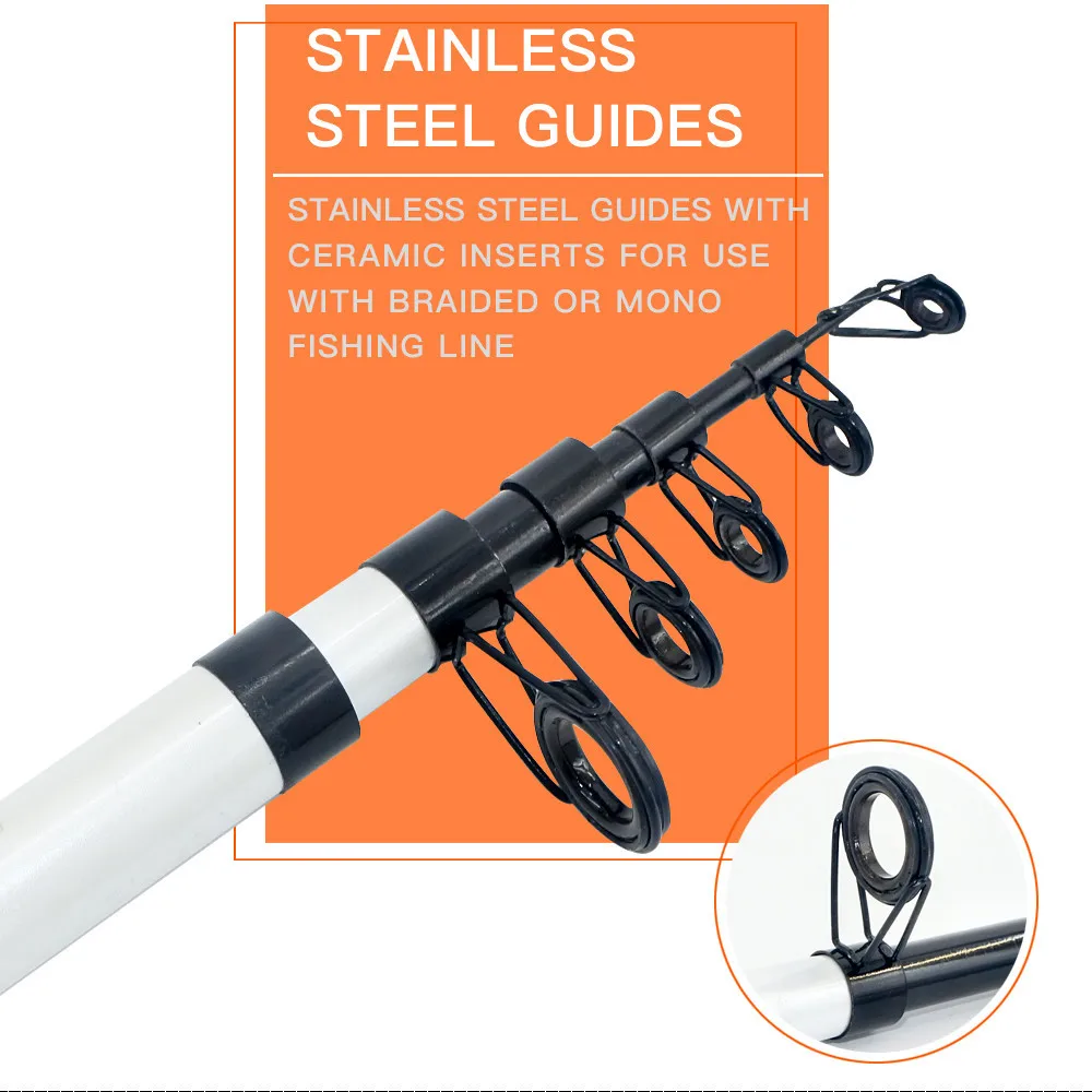 Новая удочка для путешествий Спиннинг Удочка морской соленой воды полюс 1 5 м/1 8 м/2