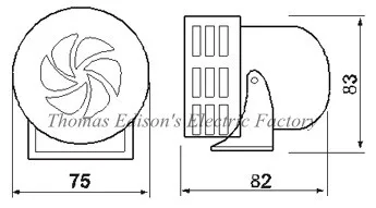 AC 220V 110V DC 12V 24V 110DB красный Мини Металл моторная Сирена Промышленные Звуковая сигнализация электрической защиты от кражи MS-190
