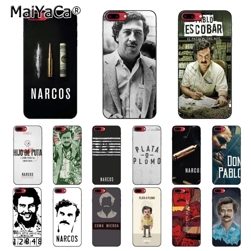 Чехол для телефона с принтом Пабло Эскобар iphone 12 11 pro MAX 8 7 6 6S Plus X XS 5 5S SE 2020