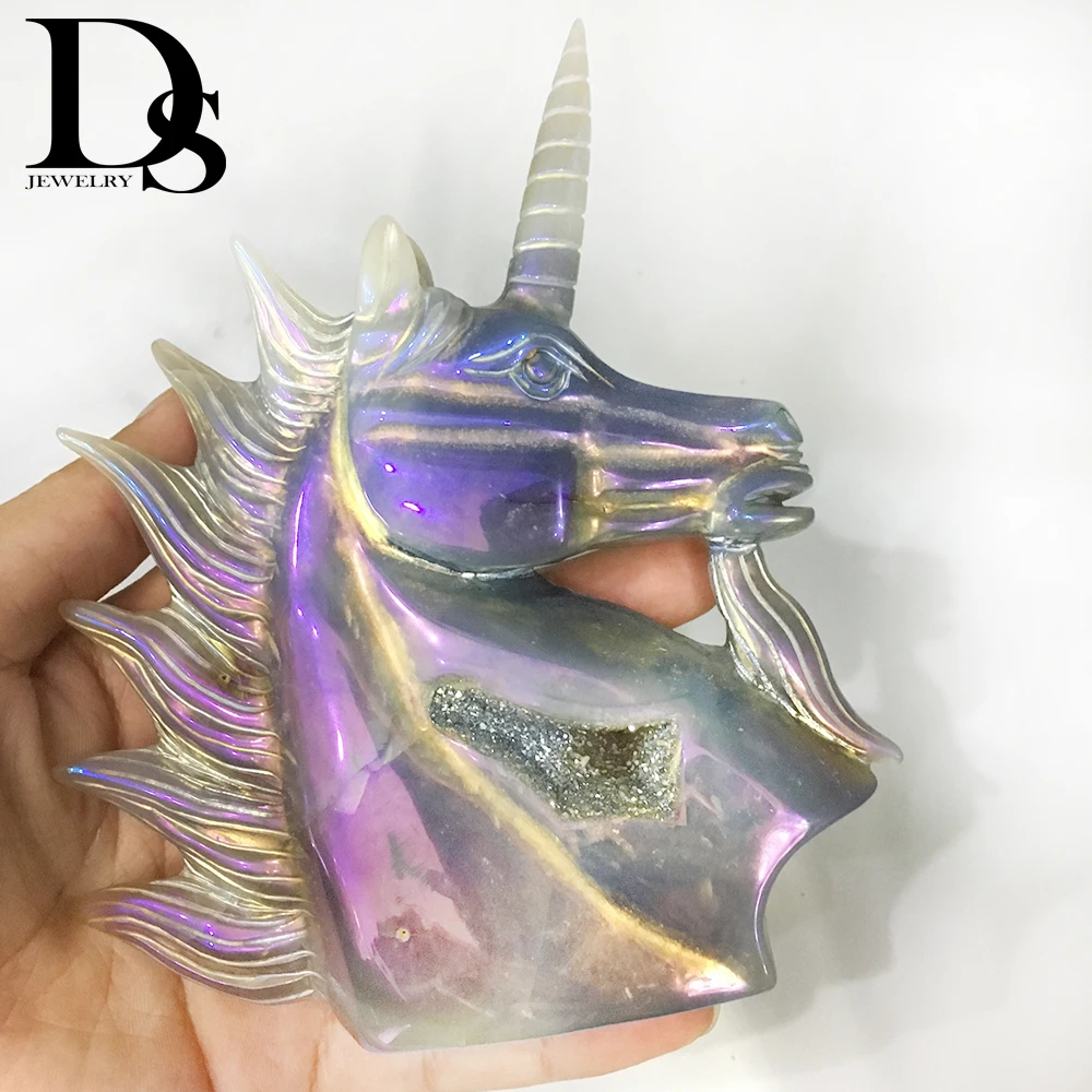 5 &quotестественный агат жеодовая фотография титановый серый кристалл лошадь череп