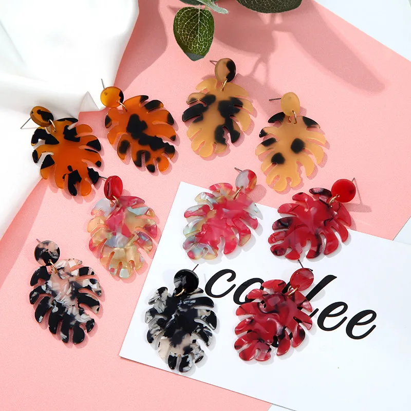 Женские акриловые серьги гвоздики в богемном стиле|Серьги-гвоздики| |