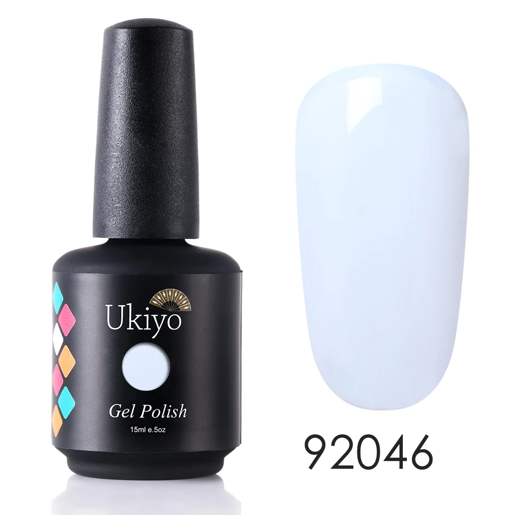 H92046 Ukiyo 15 мл Чистый Цвет Гель-лак для ногтей Vernis полуперманентный УФ-гель для ногтей впитывающий Гель-лак для ногтей - Цвет: H92046