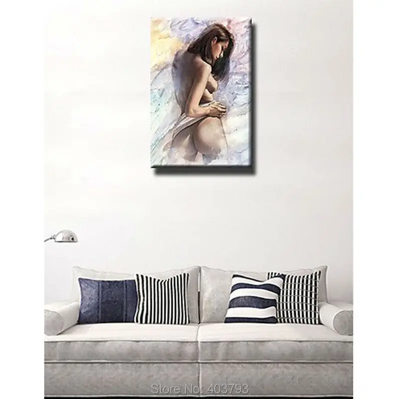 Ручная роспись маслом Обнаженная женщина абстрактные декоративные картины