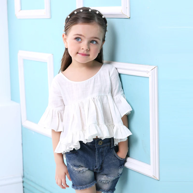 Summer Girls Clothing Sets 2018 New Fashion Active girl Children's Cartoon Print Sweatshirts + Pants Suit | Детская одежда и