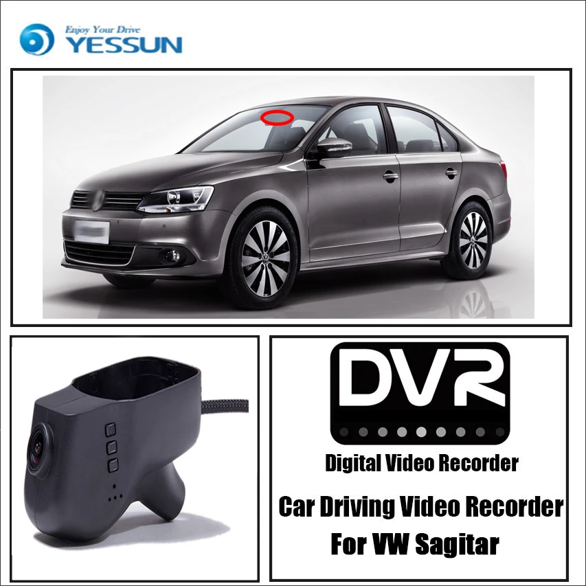 YESSUN для Volkswagen Sagitar автомобильный видеорегистратор вождения видео рекордер мини