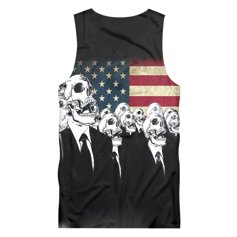 Топ OGKB Cool 3d с принтом в виде черепа Новое поступление женский/мужской сексуальный