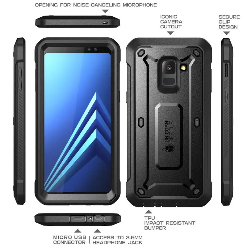 Для Samsung Galaxy A8 Plus 2018 чехол SUPCASE UB Pro полноразмерная прочная кобура защитный со