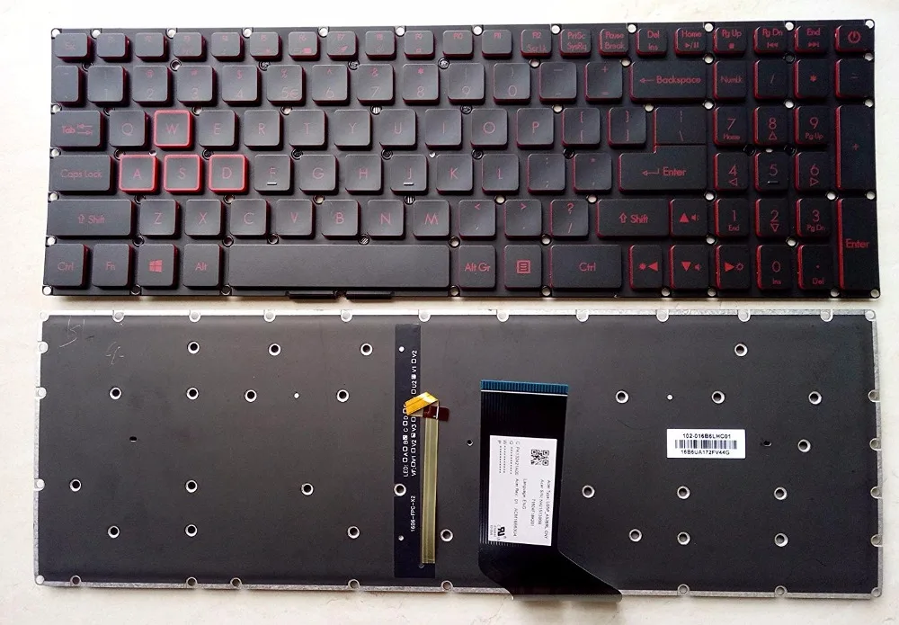 Новинка для Acer Nitro 5 AN515 51 5082 55WL N17c1 с подсветкой клавиатуры|Клавиатуры замены| |