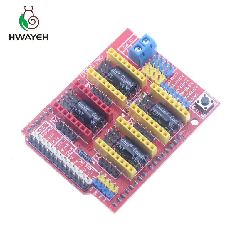 Щит для гравера V3 3D принтер с ЧПУ arduino щит A4988 DRV8825 arduino|Защита двигателя| |