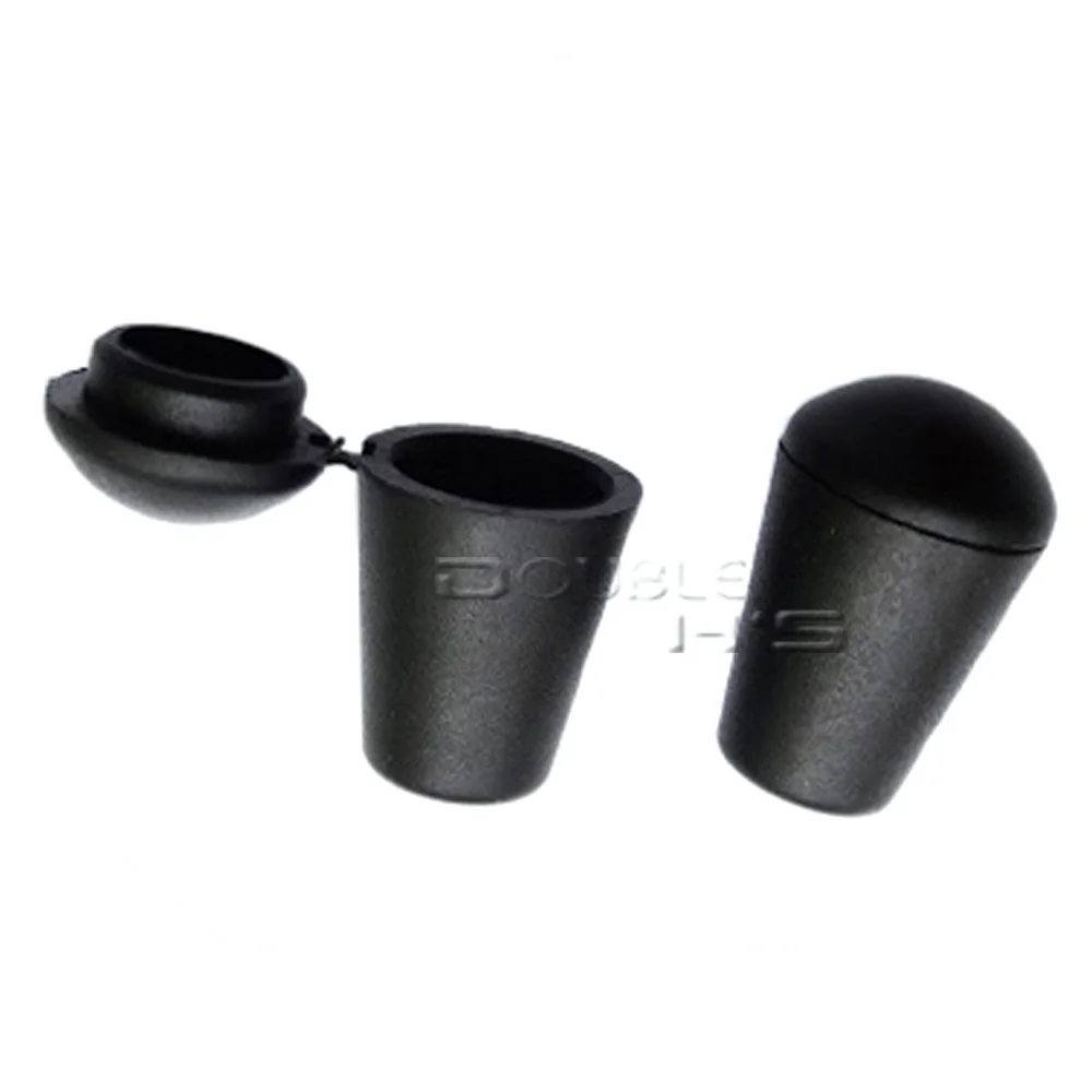 50pcs/lot Bell Stopper With Lid Cord Ends Lock Plastic Black Toggle Clip for Paracord / Clothing | Дом и сад