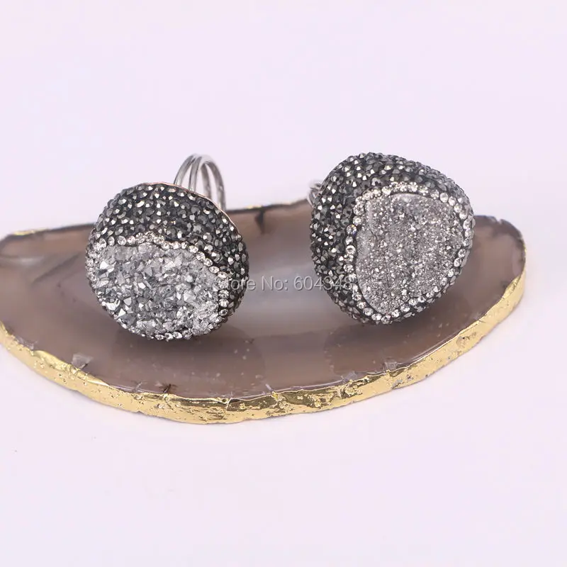 5 шт. натуральный Золотой Желтый/серебряный цвет СЕРЫЙ титановый Фотофон|gem stone