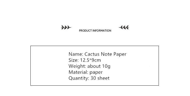 Cartoon Cactus Memo Pads Diary Stickers N Times post Office learning sticky Stickers Stationery Supplies