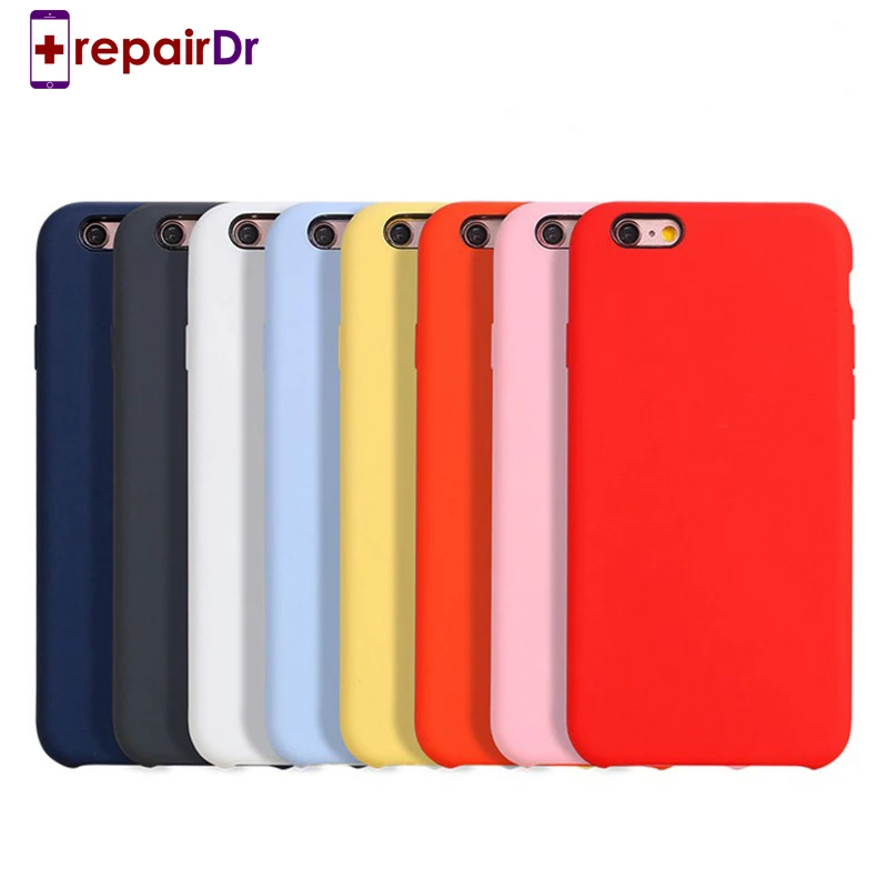 Оригинальный силиконовый чехол для iPhone X XR XS Max жидкий резиновый 7 8 Plus 6s