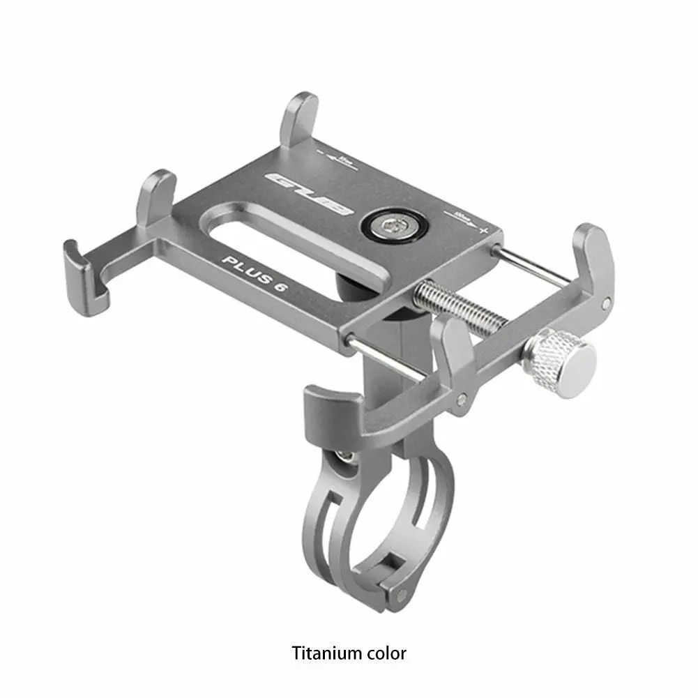Plus 6 Titanium GUB Plus 6 держатель для телефона из алюминиевого сплава с поворотом на 360 градусов подставка для мобильного телефона 3,5-6,2 дюйма/gps - Цвет: Plus 6 Titanium