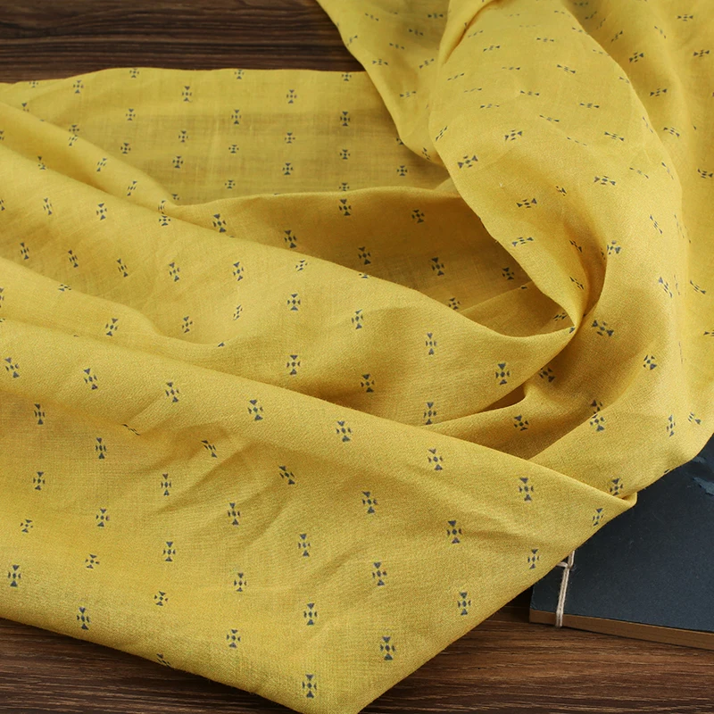 

High quality pure ramie fabric Thin style in summer tissu High-end Gown Dress tissus